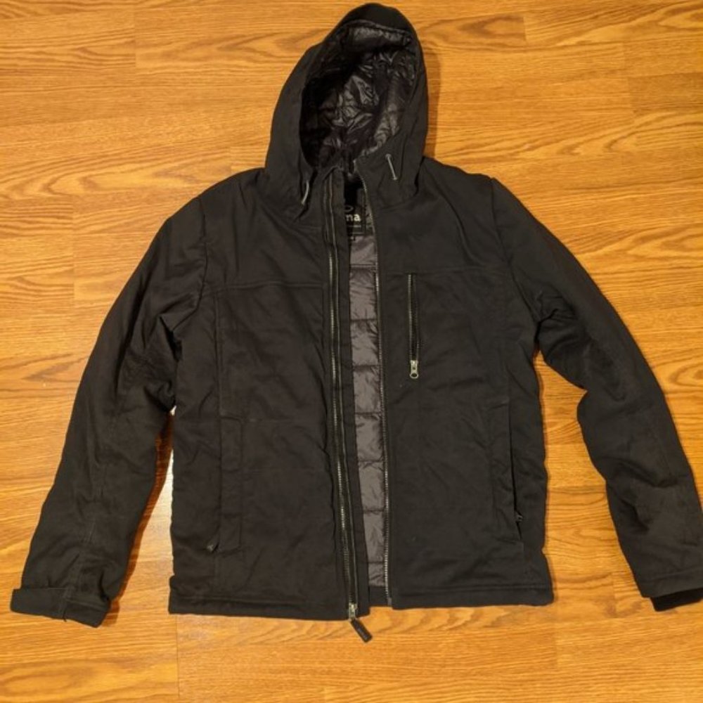 Small Black Prana Zion Quilted Jacket